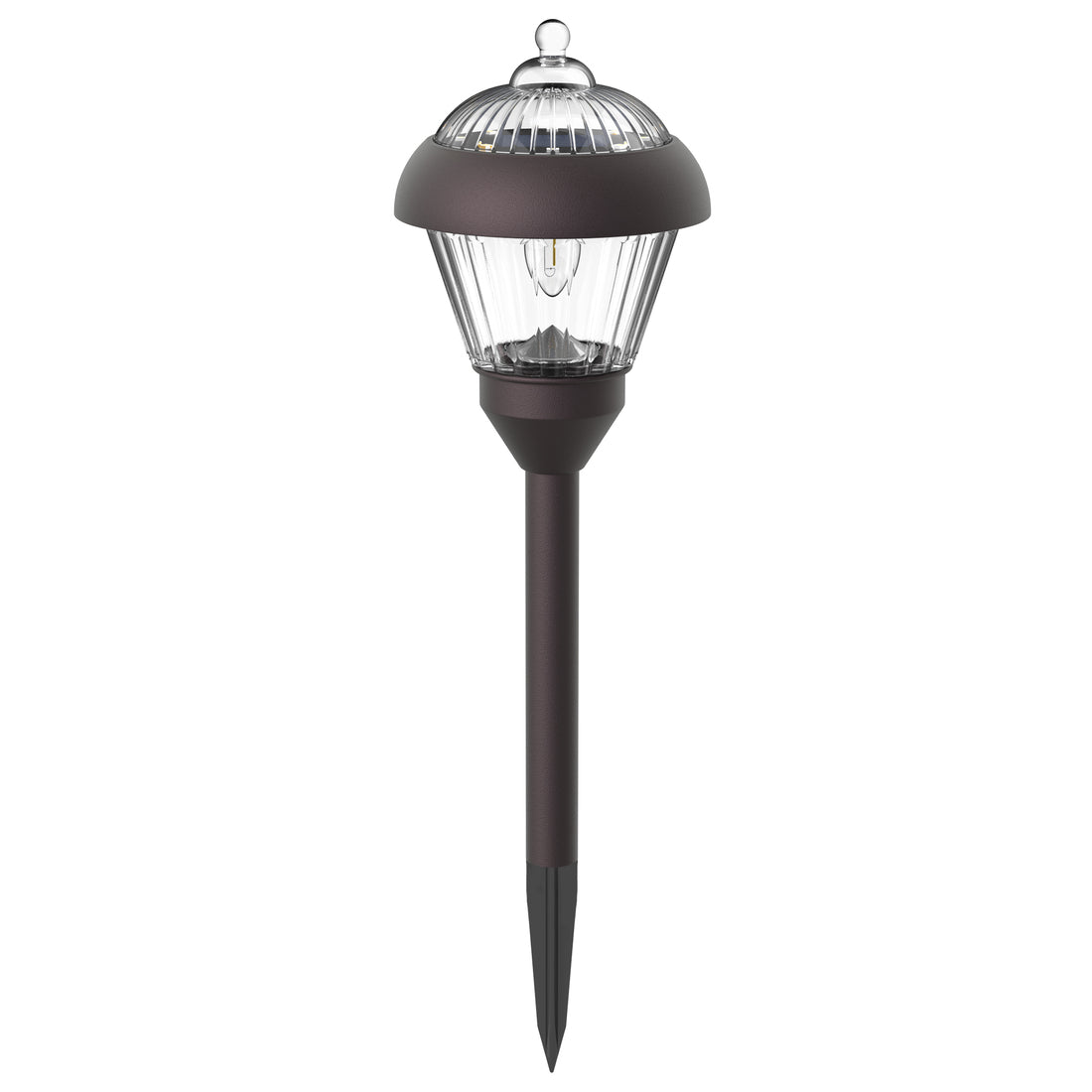 HMDecor Solar Garden Pathway Light with Metal & Glass