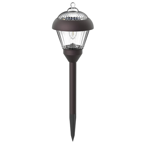 HMDecor Solar Garden Pathway Light with Metal & Glass