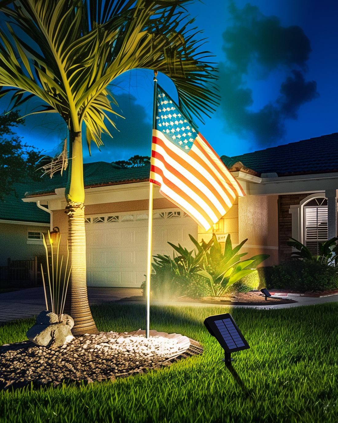 HMDecor Solar Spot Lights Outdoor
